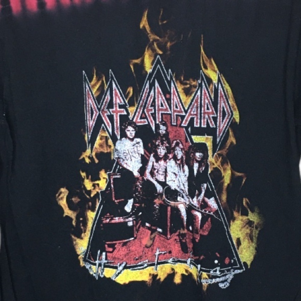 Def Leppard Hysteria Graphic Tie‎ Dye Long Sleeve Shirt - Picture 3 of 8